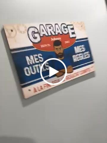 Customer video review of Pour les mécanos - Bricoleurs-Pancarte de porte