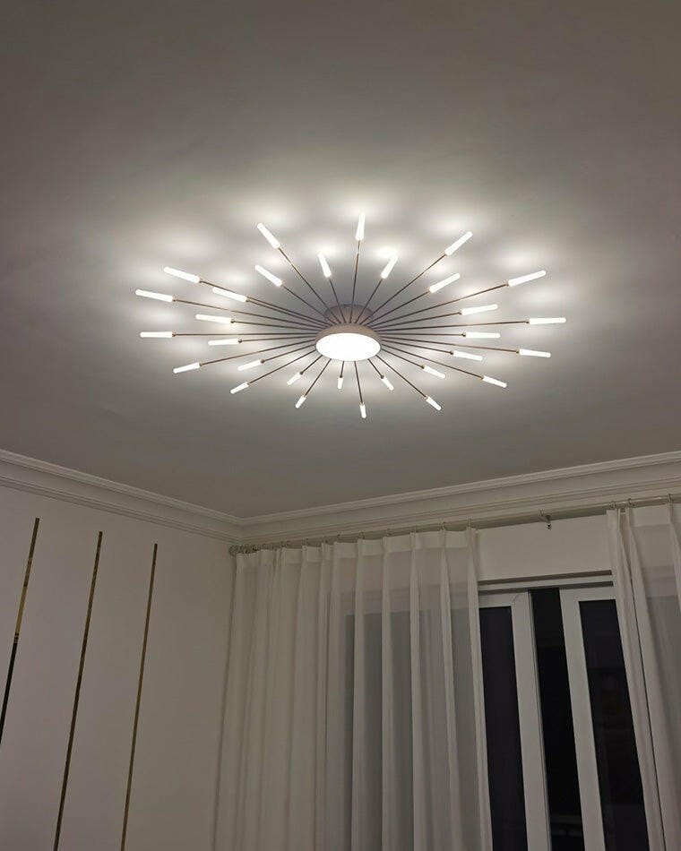 Customer photo review of WOMO Firework Sunburst Flush Mount Ceiling Light-WM1001