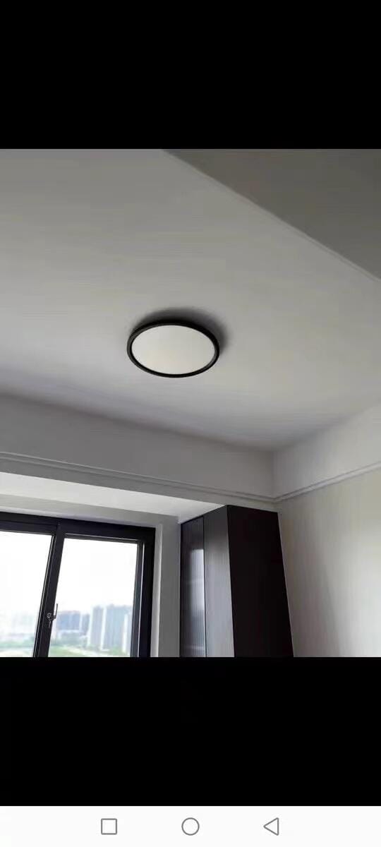 Customer photo review of WOMO Flat Round Flush Mount Ceiling Light-WM1024