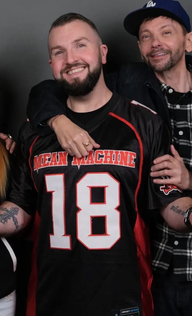 Customer photo review of Paul Crewe The Longest Yard Mean Machine Football Jersey