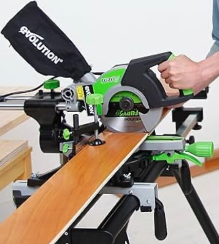 Customer photo review of Scie à onglet 210mm Evolution F210CMS avec lame multi-matériaux TCT