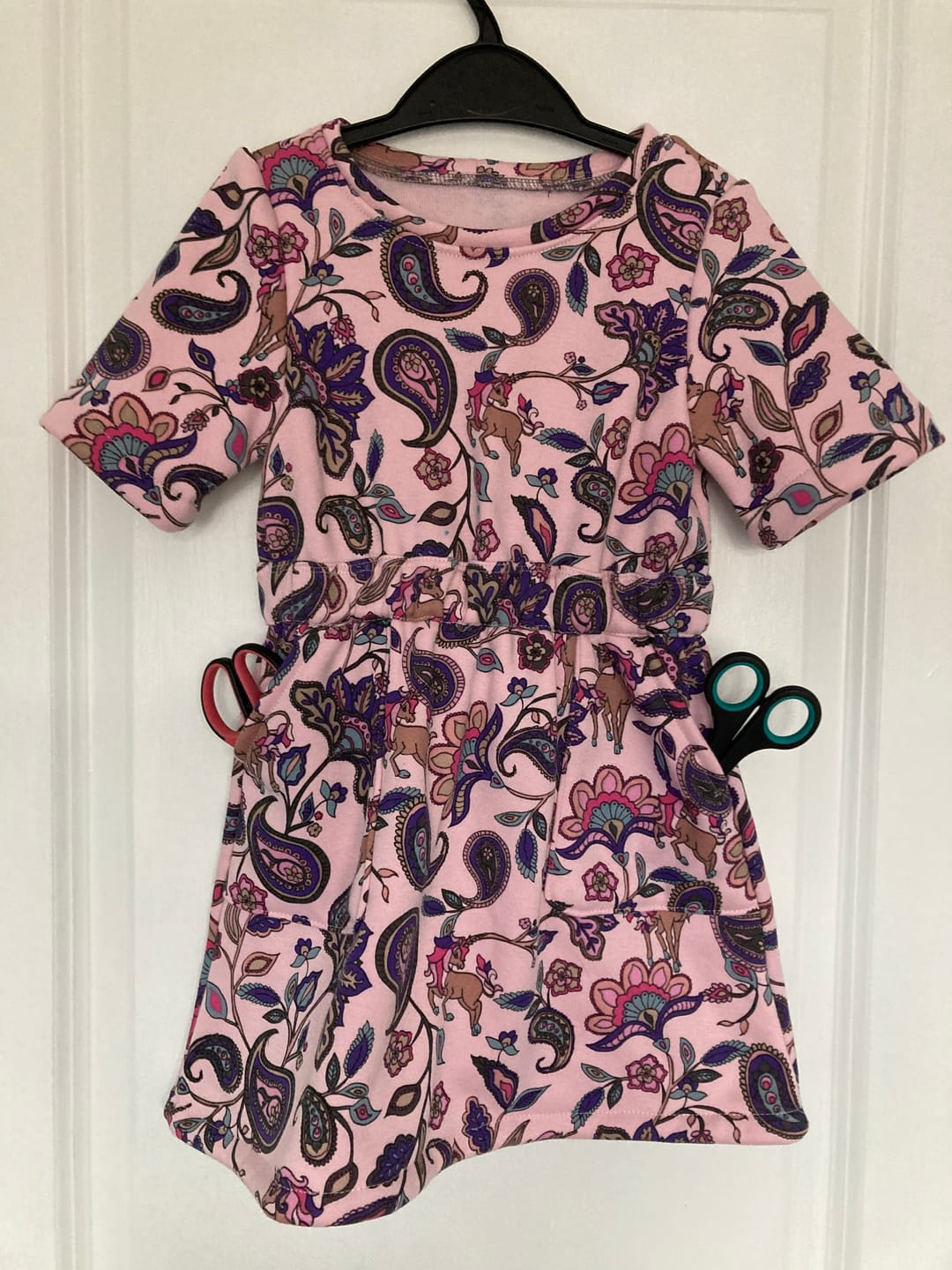 Customer photo review of Unicorns and Paisley Sweatshirt Fabric