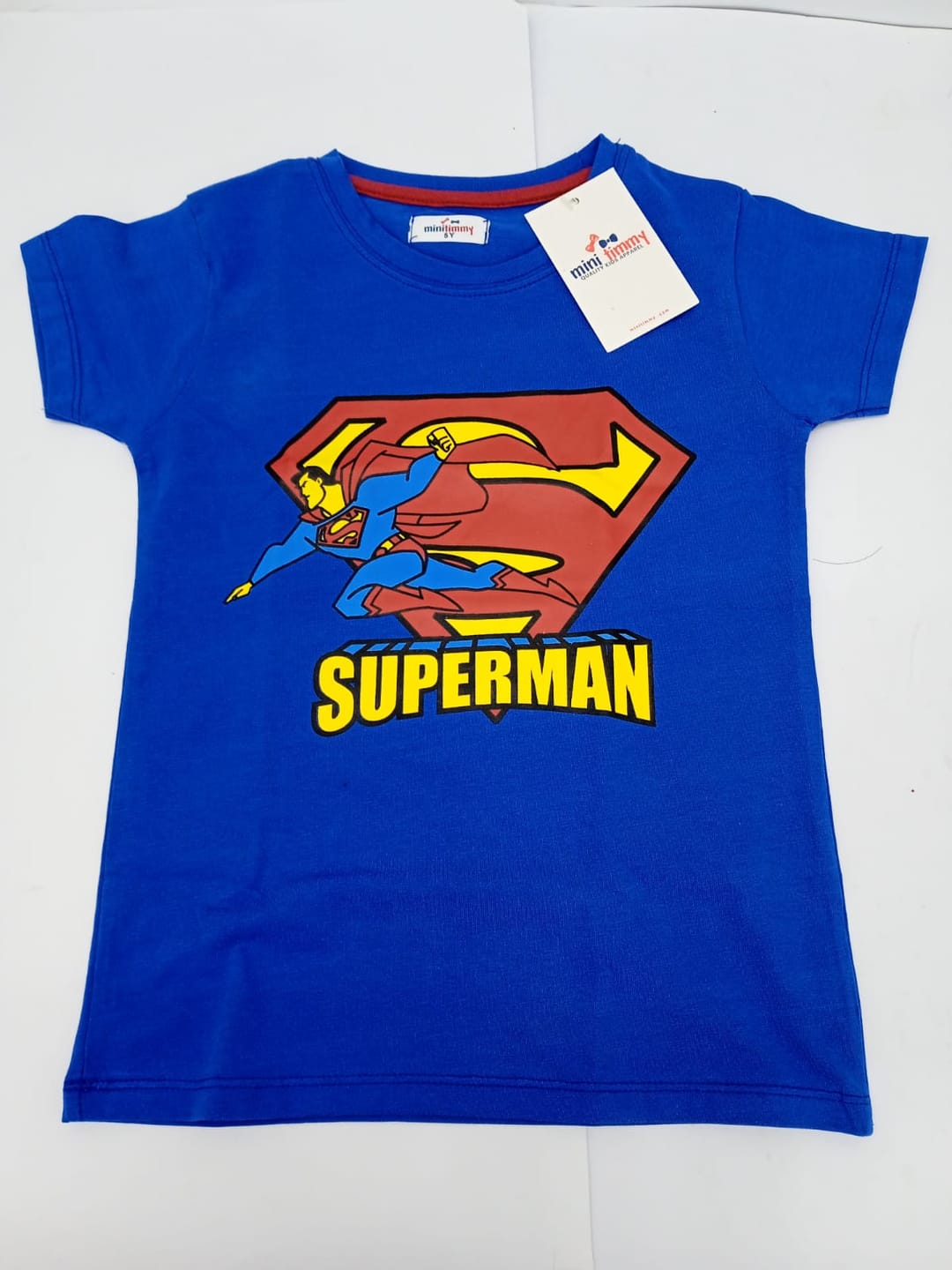 Customer photo review of Kids Graphic Soft Cotton Blue T-Shirt
