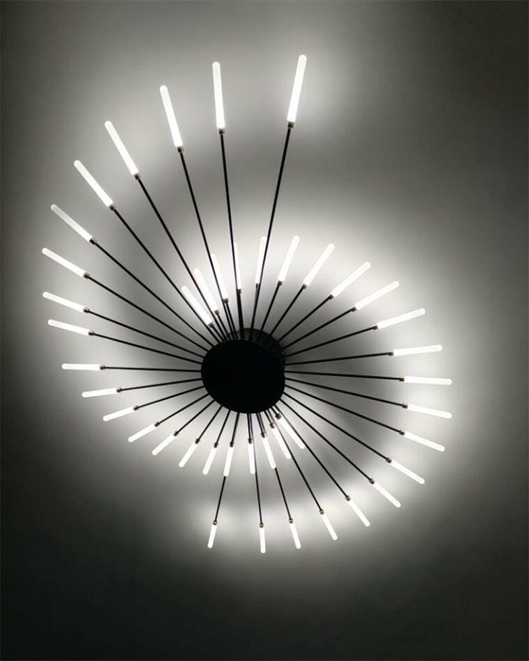 Customer photo review of WOMO Firework Starburst Flush Mount Ceiling Light-WM1000