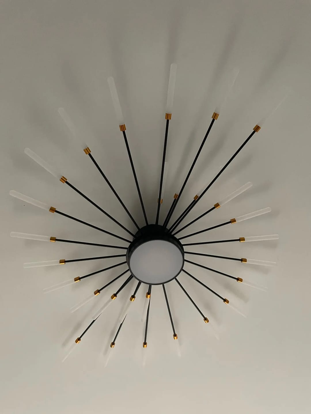 Customer photo review of WOMO Firework Sunburst Flush Mount Ceiling Light-WM1001