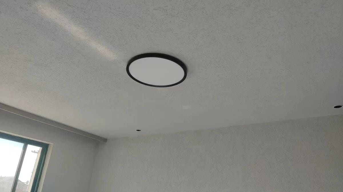 Customer photo review of WOMO Flat Round Flush Mount Ceiling Light-WM1024