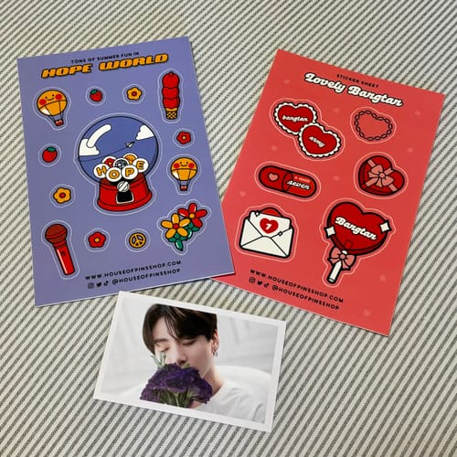 Customer photo review of Hope World Sticker Sheet [🍉 Care for Gaza Donation]