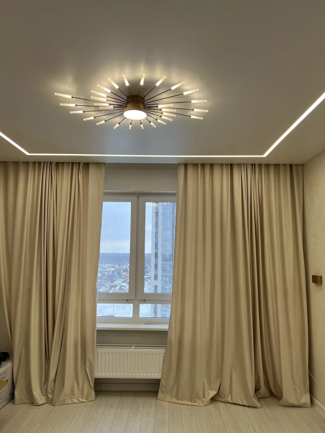 Customer photo review of WOMO Firework Sunburst Flush Mount Ceiling Light-WM1001
