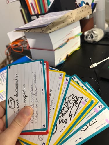 Avis photo d'un client sur Flashcards FLASH 2.0 OXFORD # 80 cartes 7,5 x 12,5 cm - ligné