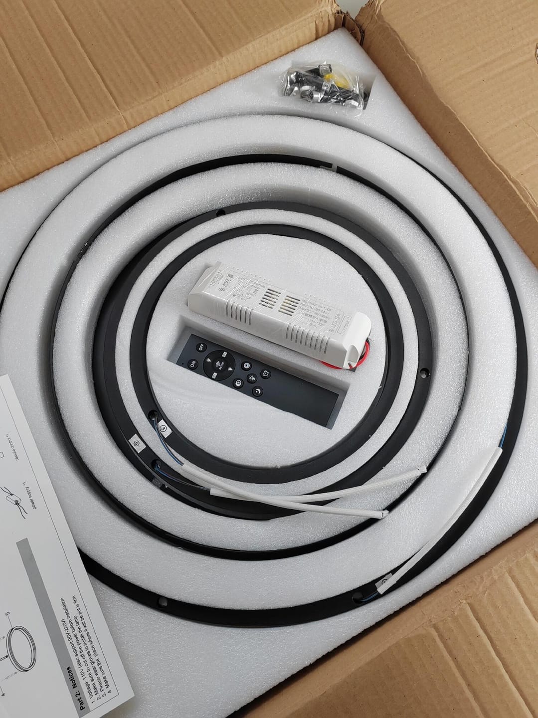 Customer photo review of WOMO Circular LED Flush Mount Ceiling Light-WM1032