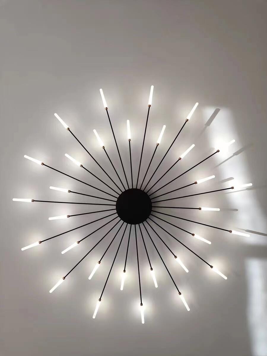 Customer photo review of WOMO Firework Starburst Flush Mount Ceiling Light-WM1000