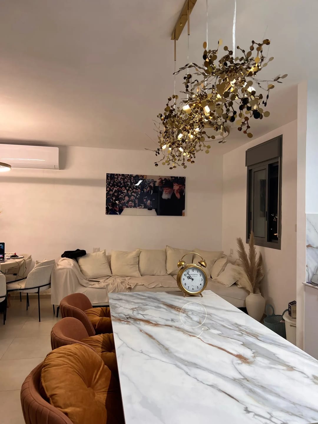 Customer photo review of WOMO Argent/Gold Cloud Multi Pendant Chandelier-WM2042