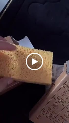 Customer video review of Plant Derived Sponges