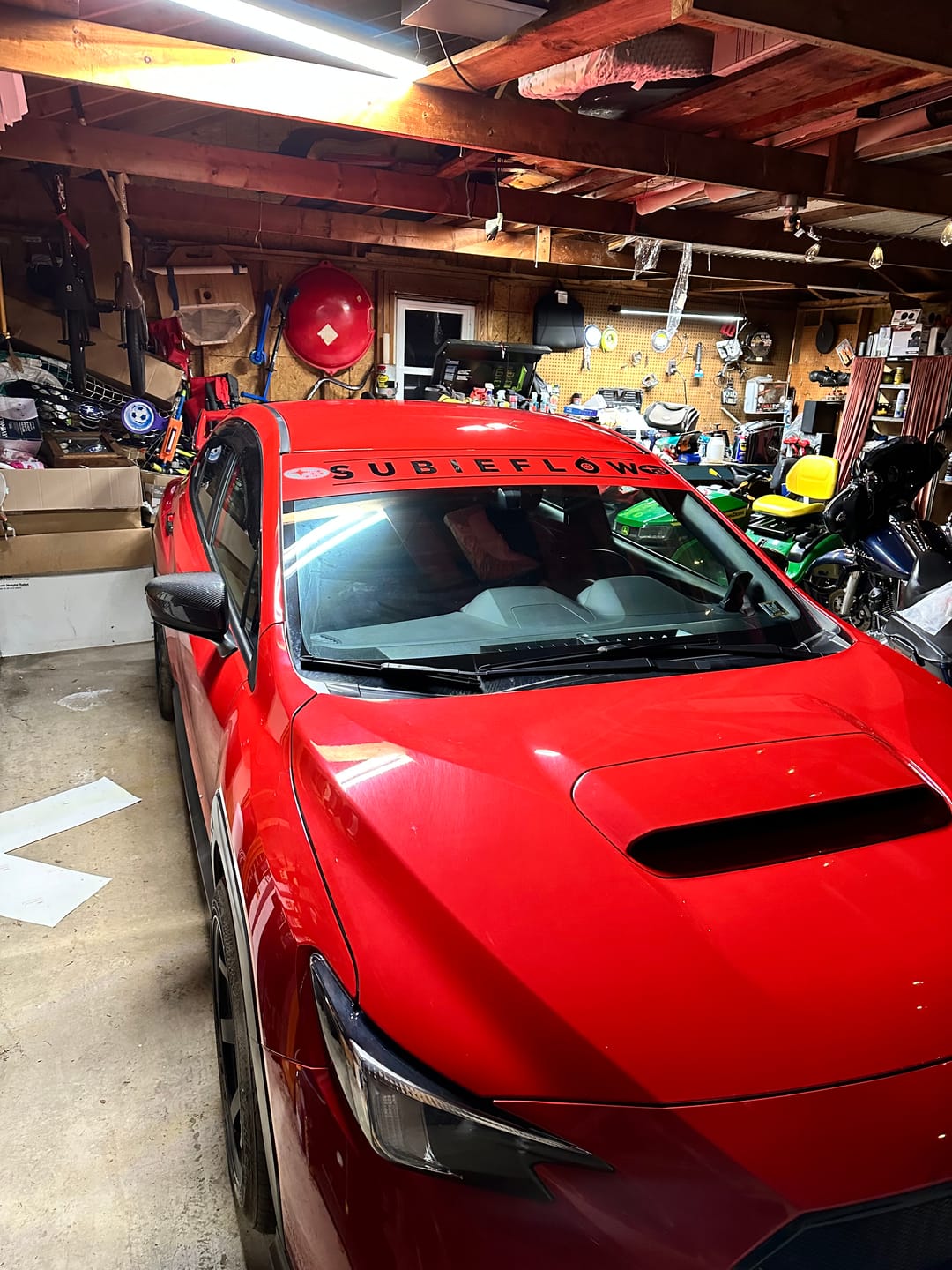 Customer photo review of Reverse Cut Windshield Banners