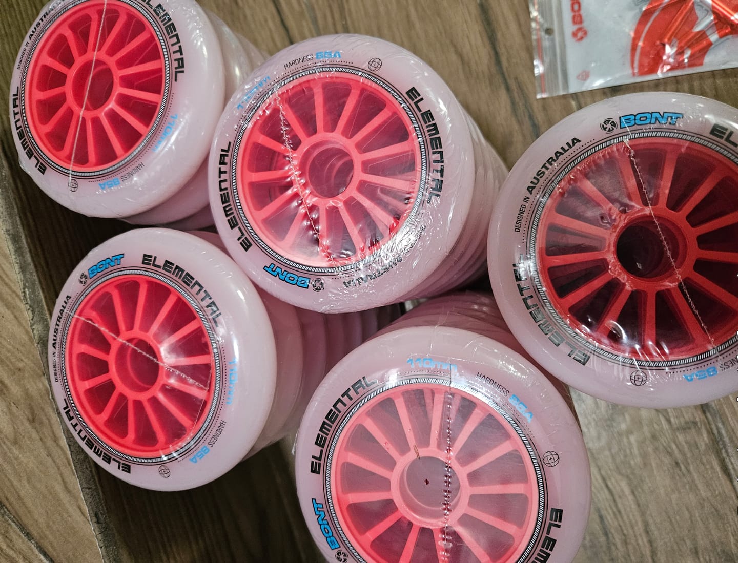 Customer photo review of Elemental Inline Skate Wheel