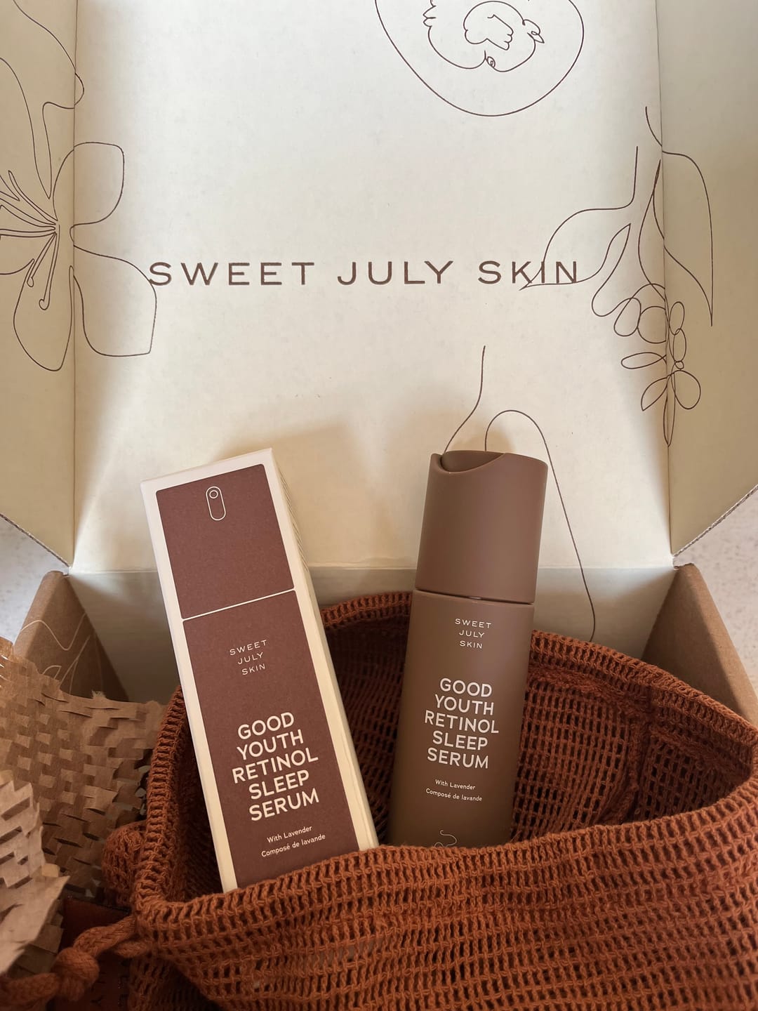 Customer photo review of Good Youth Retinol Sleep Serum