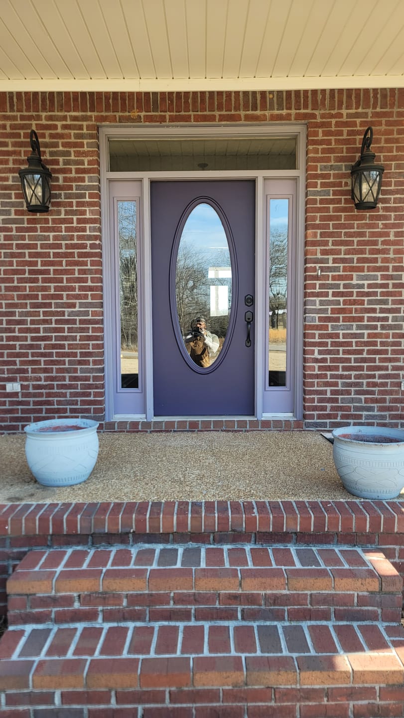 Customer photo review of Clear 1 Lite Glass and Frame Kit (Full Sidelite)