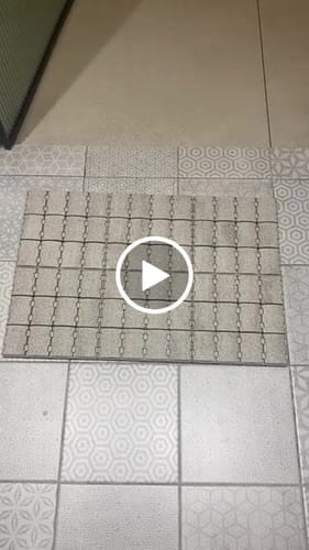Customer video review of Diatomite Modular Bath Mat