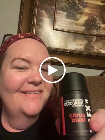 Customer video review of Citrus Blast KAFX Body Natural Coffee Infused Deodorant