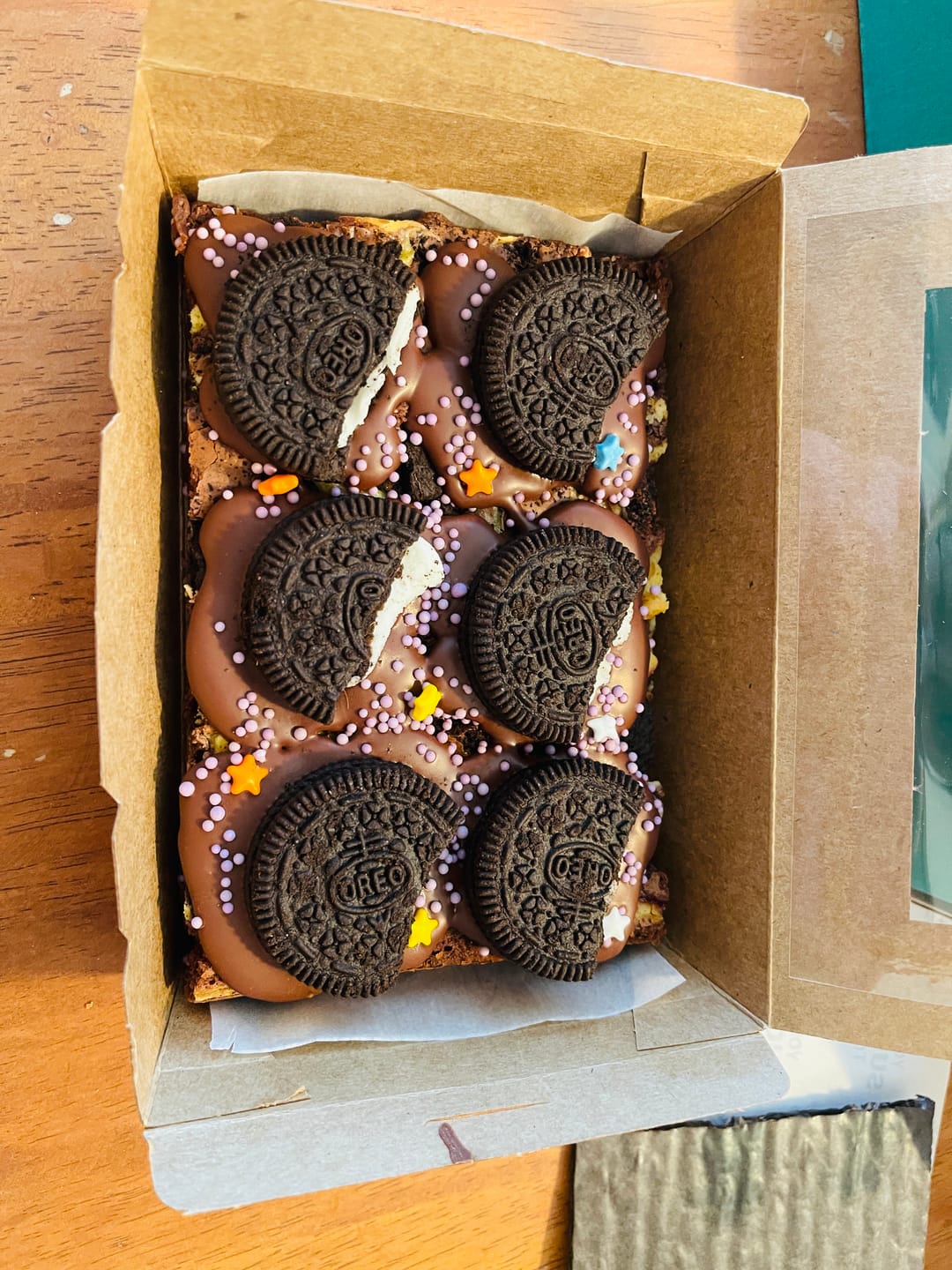 Customer photo review of Mini cheesecake brownie