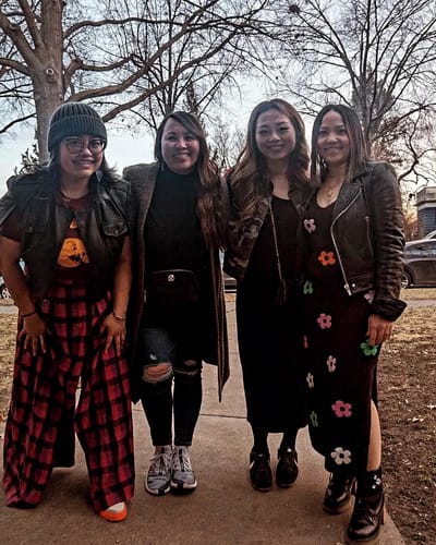 Customer photo review of Tanya Pants | Kinetic Chex