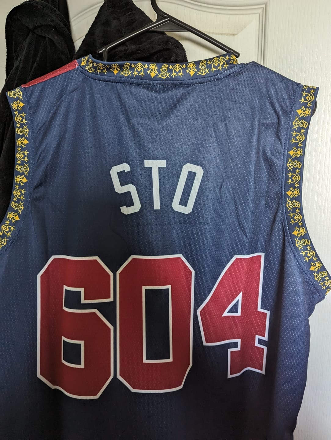 Customer photo review of Dominican Republic Custom Basketball Jersey