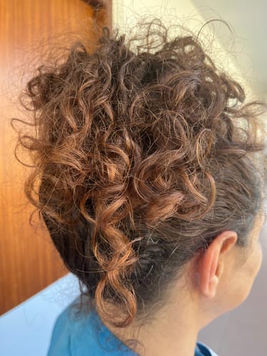 Customer photo review of Routine cheveux bouclés et ondulés