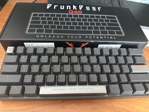 Customer photo review of DrunkDeer G60 - Wired Actuation-Distance-Adjustable Magnetic Switch Gaming Keyboard