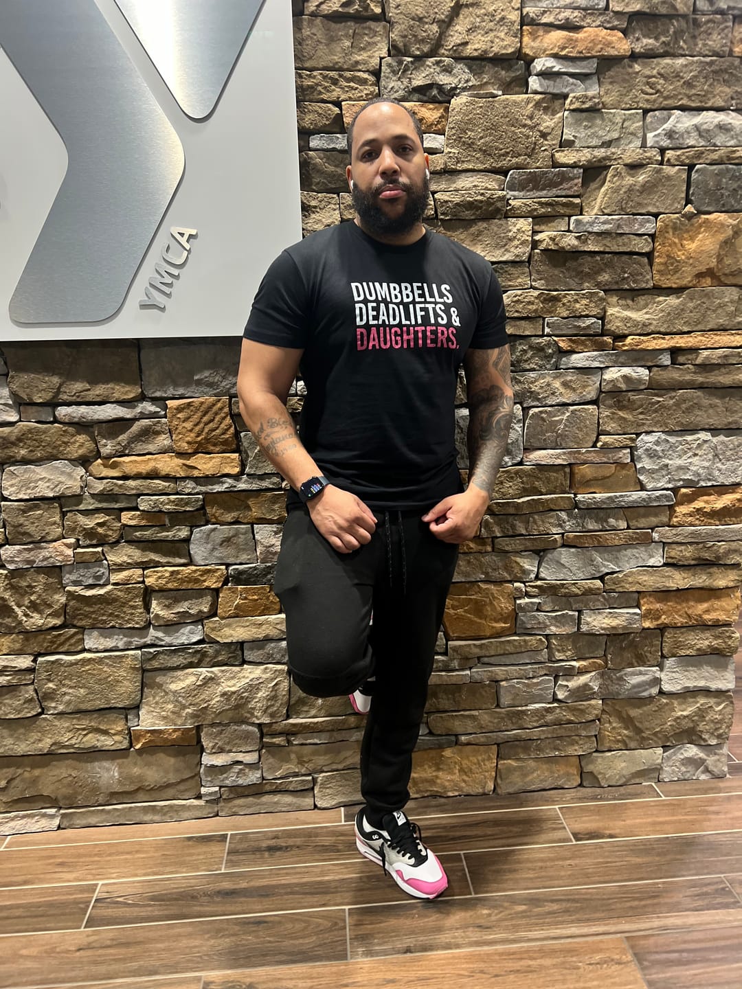 Customer photo review of Dumbbells Deadlifts & Daughters Shirt
