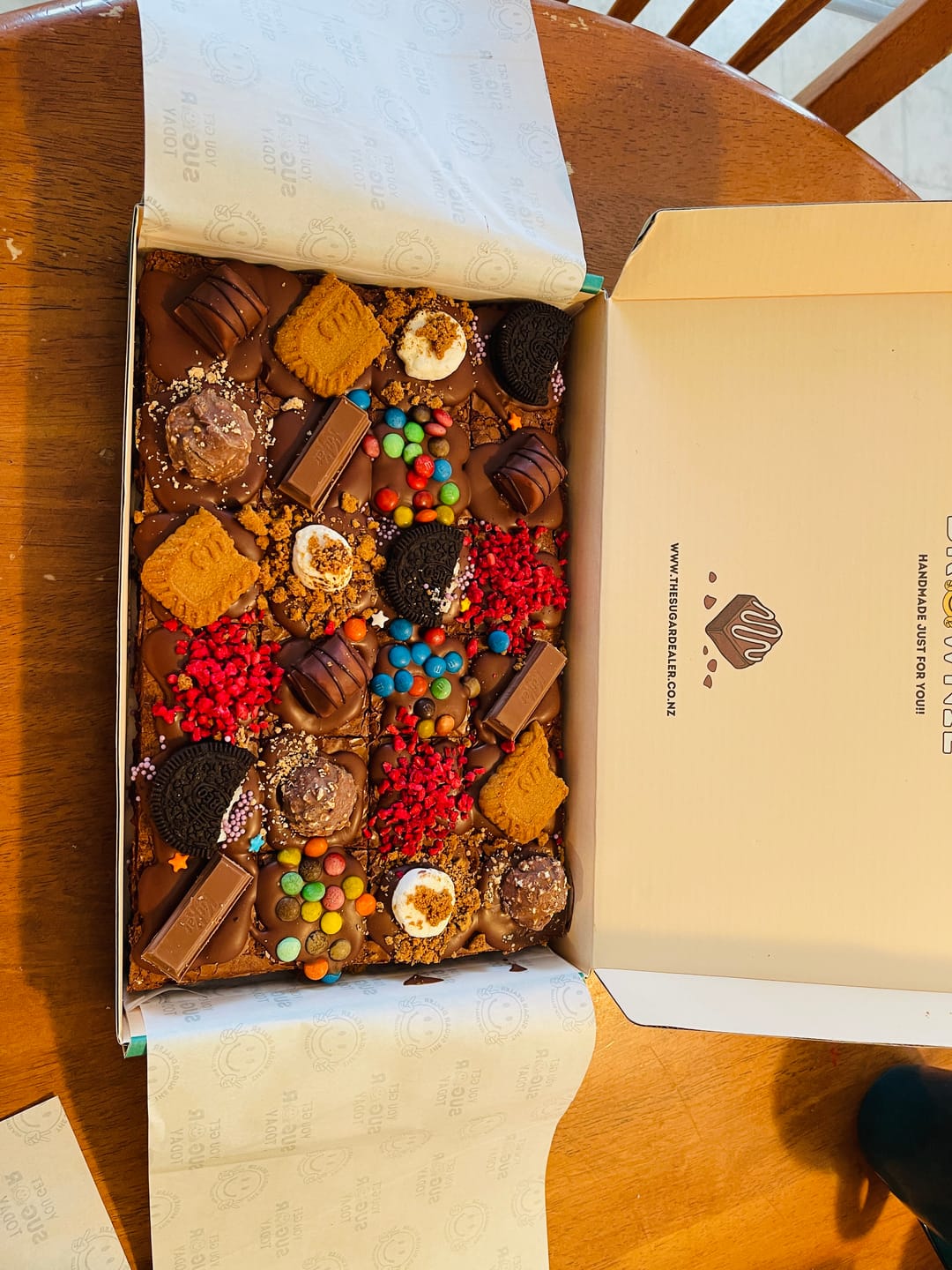 Customer photo review of Mega mixed assortment brownie