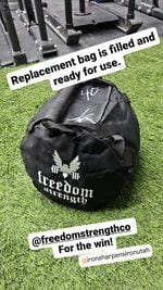 Customer photo review of Strongman throwing bags