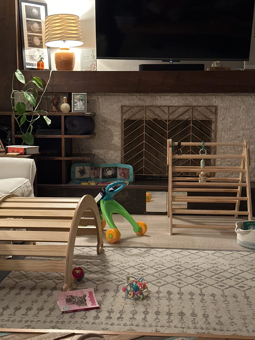 Customer photo review of Hazel - Pikler Triangle Ladder & Rocker Set