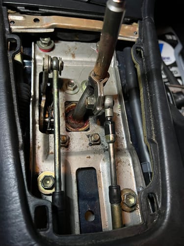 Customer photo review of Solid Aluminum Shifter Base Bushings