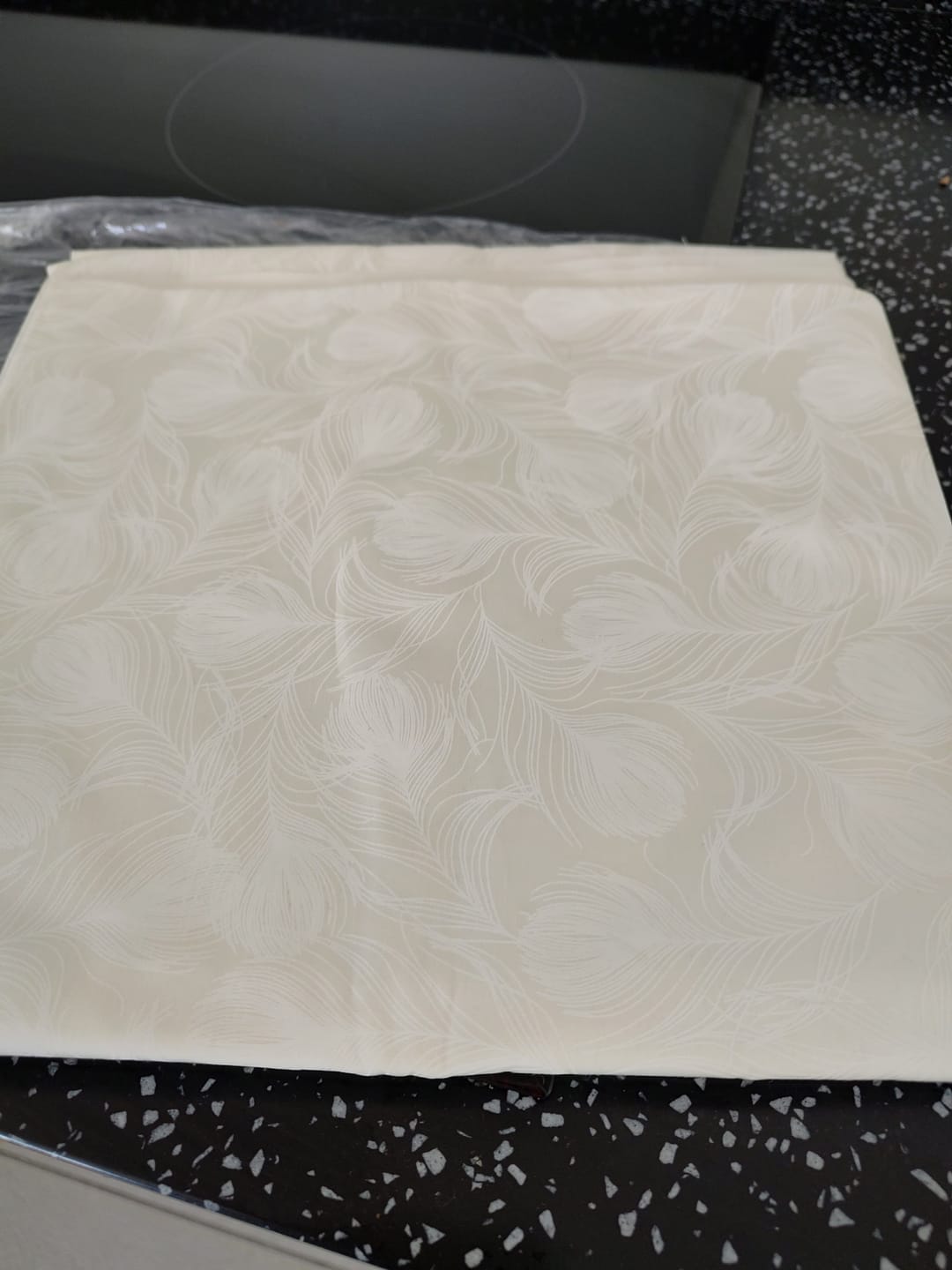Customer photo review of Delicate Fern Rose & Hubble Cotton Poplin Fabric