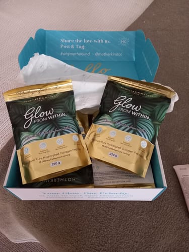 Customer photo review of Glow from Within Collagen Starter Kit
