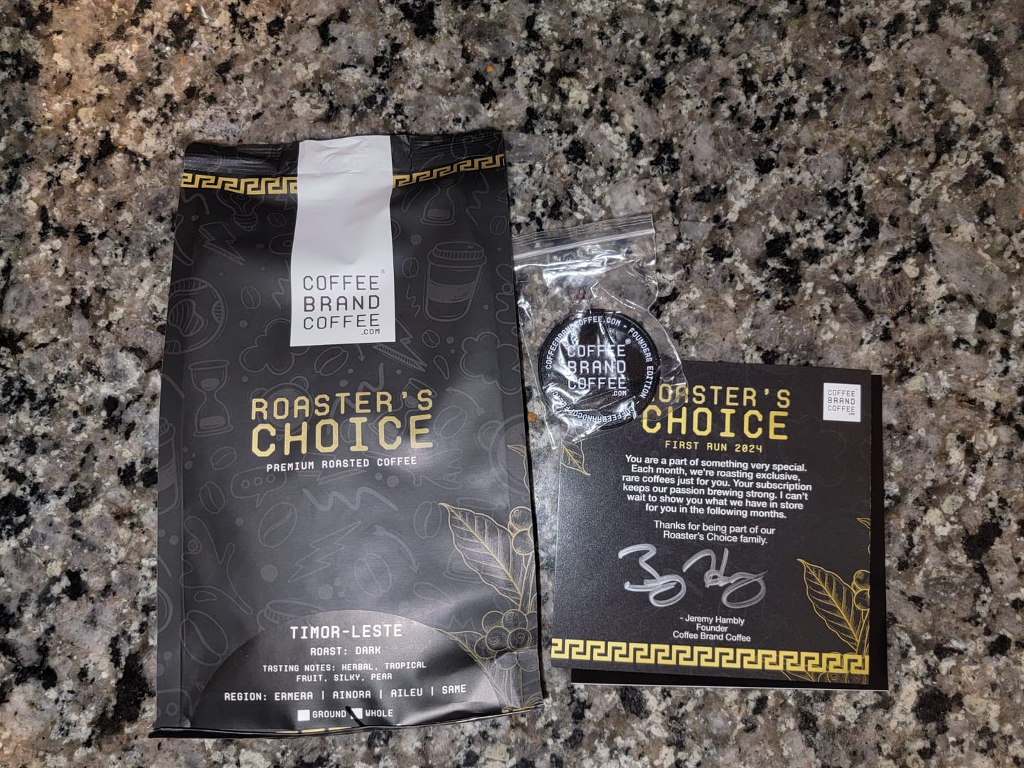 Customer photo review of Premium Monthly Coffee Club -Roaster's Choice