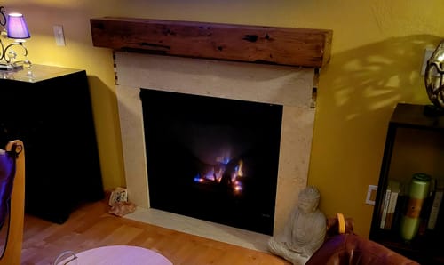 Customer photo review of Distressed Mantels