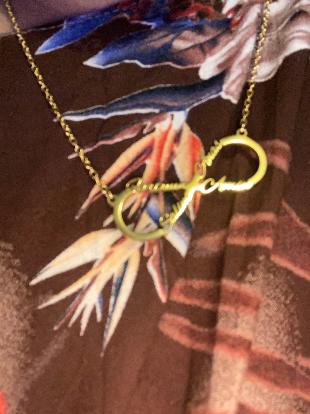 Customer photo review of Personalisierte Kette der Unendlichkeit