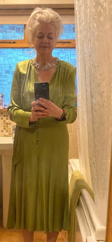 Customer photo review of ASHA Pastel Statement Necklace