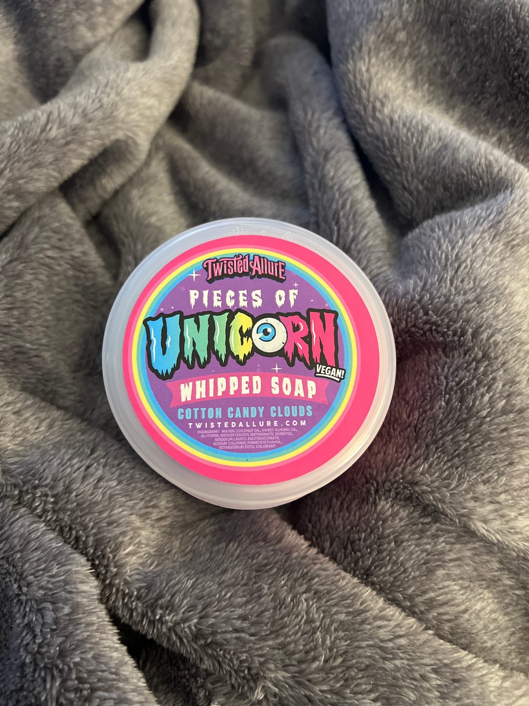 Customer photo review of Pieces of Unicorn Whipped Soap