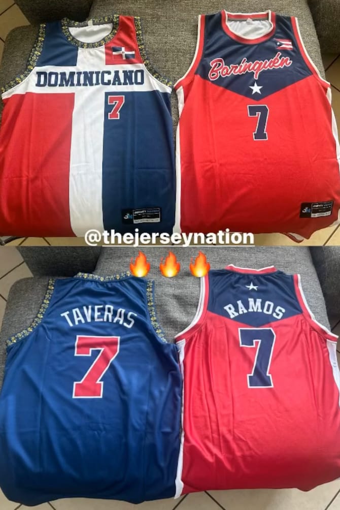 Customer photo review of Dominican Republic Custom Basketball Jersey