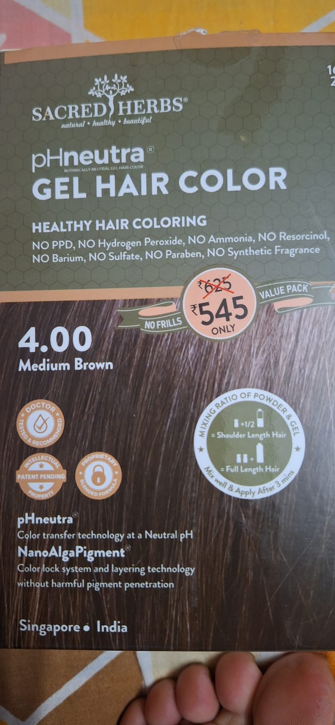 Customer photo review of Serum and Hair Color Combo