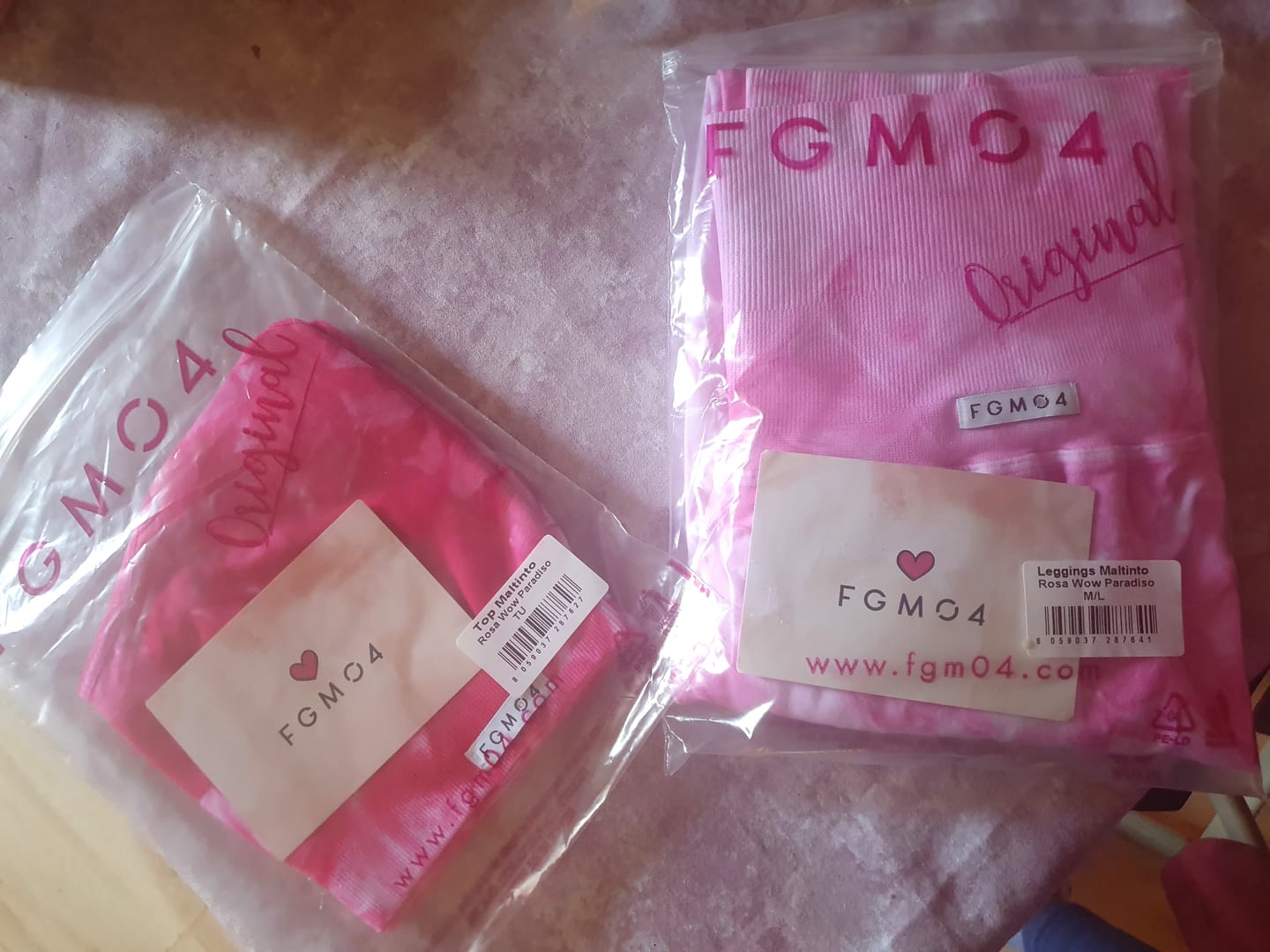Customer photo review of Leggings Maltinto Rosa wow Paradiso