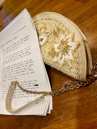 Customer photo review of Luna Abaca Clutch