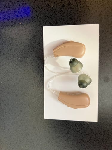 Customer photo review of Micro BTE Digital Rechargeable Hearing Aids (Pair)