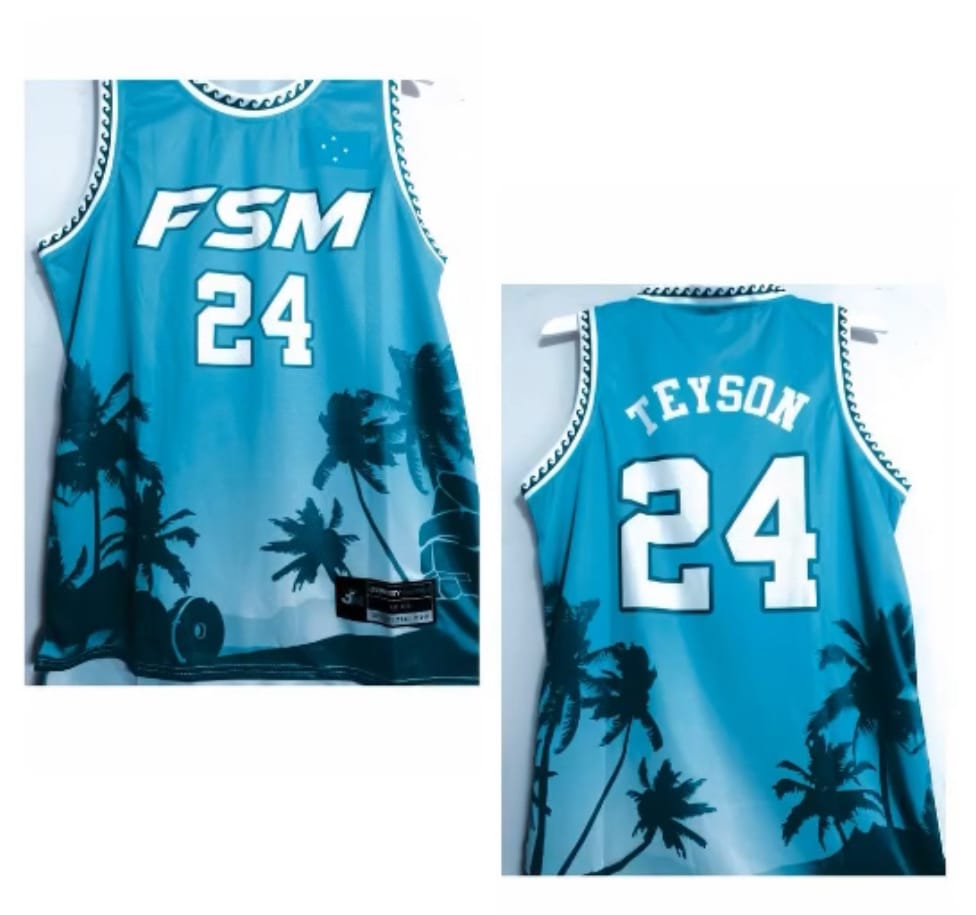 Customer photo review of FSM Micronesia Custom Basketball Jersey