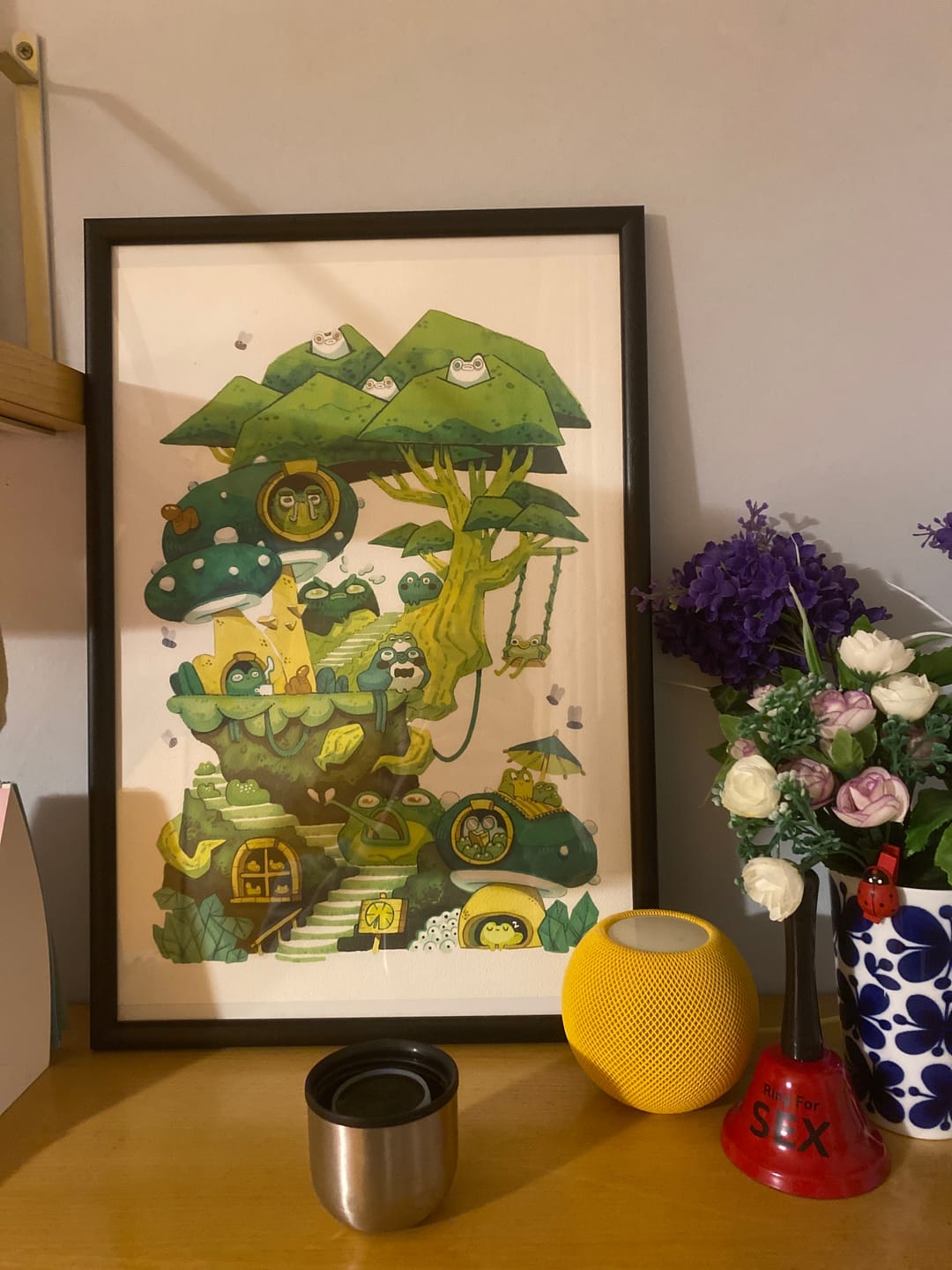 Customer photo review of Green Frogs • Stampa A3 Firmata