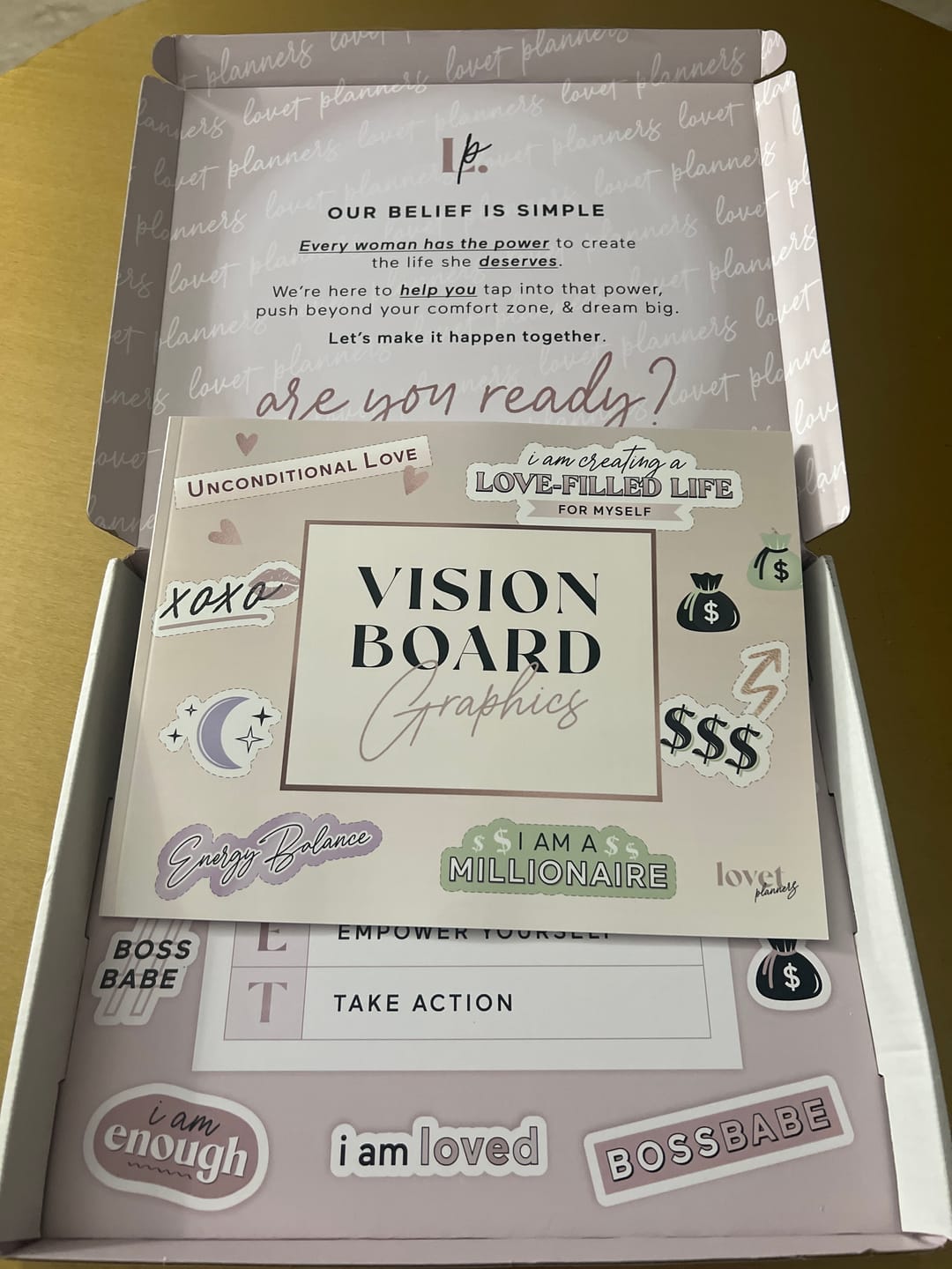 Customer photo review of Vision Board Graphics Book