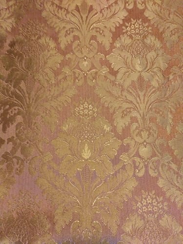Customer photo review of 110" Wide Pink Gold Damask Soft Sheen Jacquard Fabric
