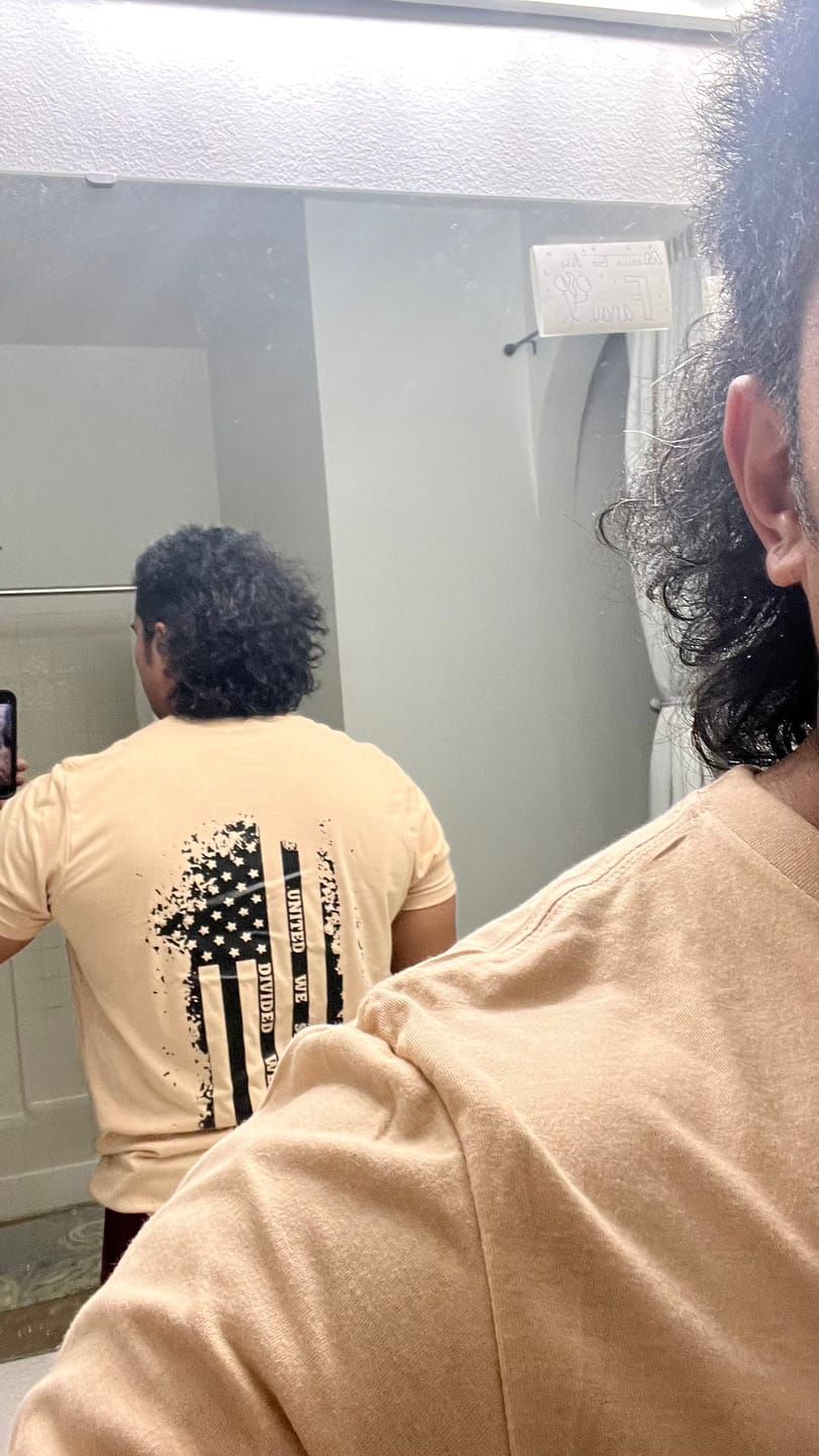 Customer photo review of United We Stand Tee
